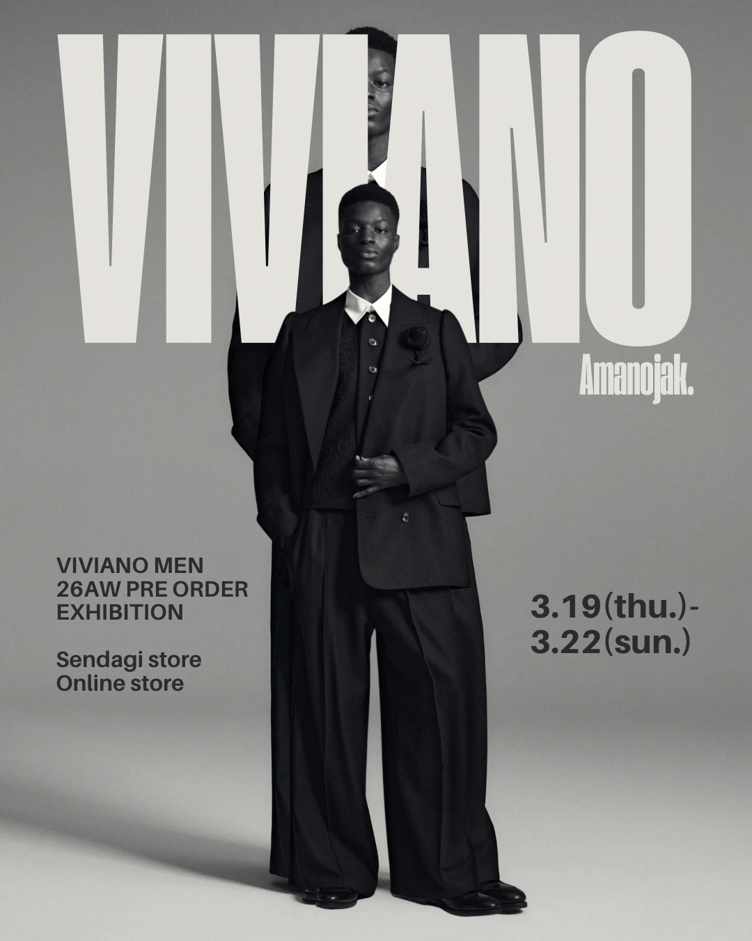 ヴィヴィアーニ（ともみん） 曖昧さが生む新しいメンズウェア。VIVIANO MENS (UNISEX) COLLECTION