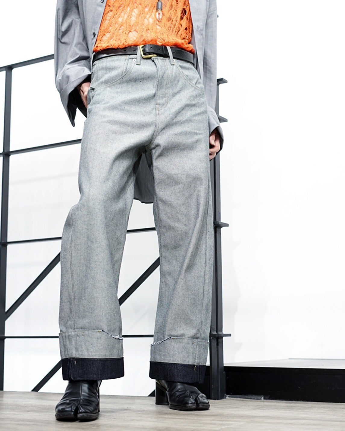 MARINA YEE】 model. DEAN BLUE-OVERSIZED JEANS col. INDIGO, BLUE