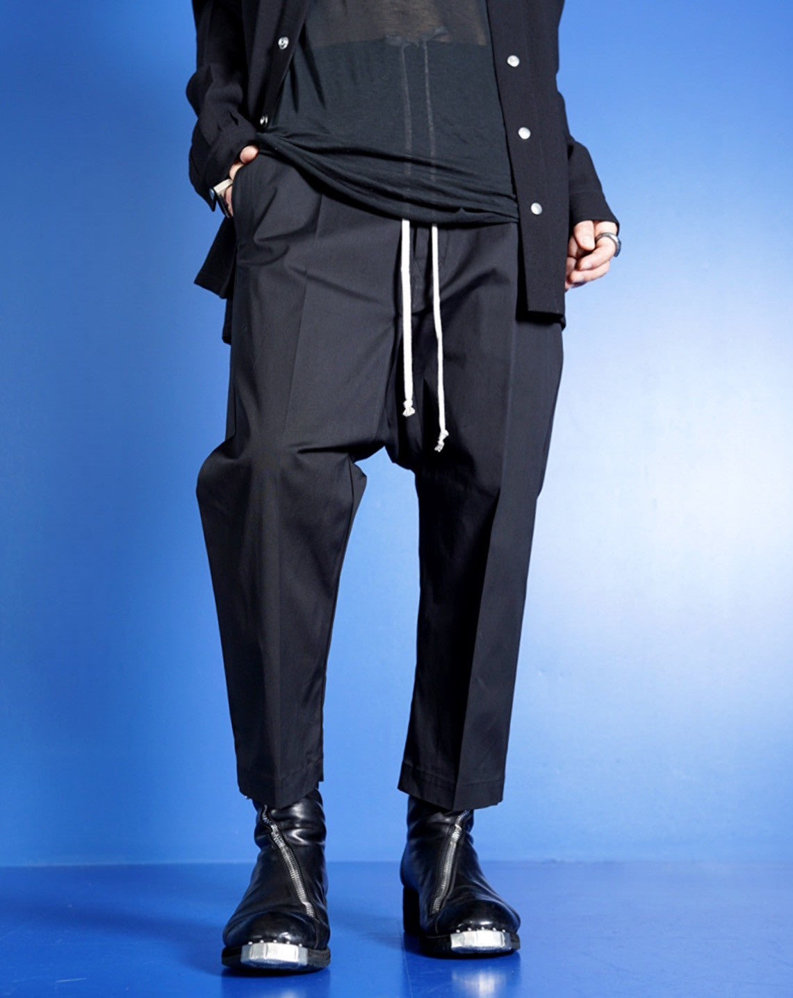 Rick Owens(リックオウエンス) / 18AW/DRAWSTRING CROPPED WOVEN