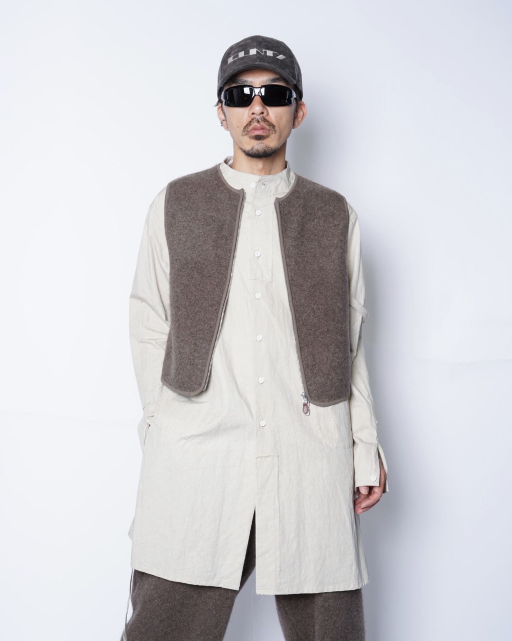 walenode(ウェルノード) INNOCENT YAK ZIP UP VEST -Amanojak. walenode(ウェルノード) INNOCENT YAK ZIP UP VEST -Amanojak.