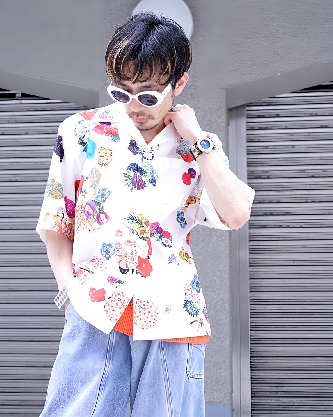 MARNI(マルニ)-FLOWER PRINT S/S SHIRTS-Amanojak.