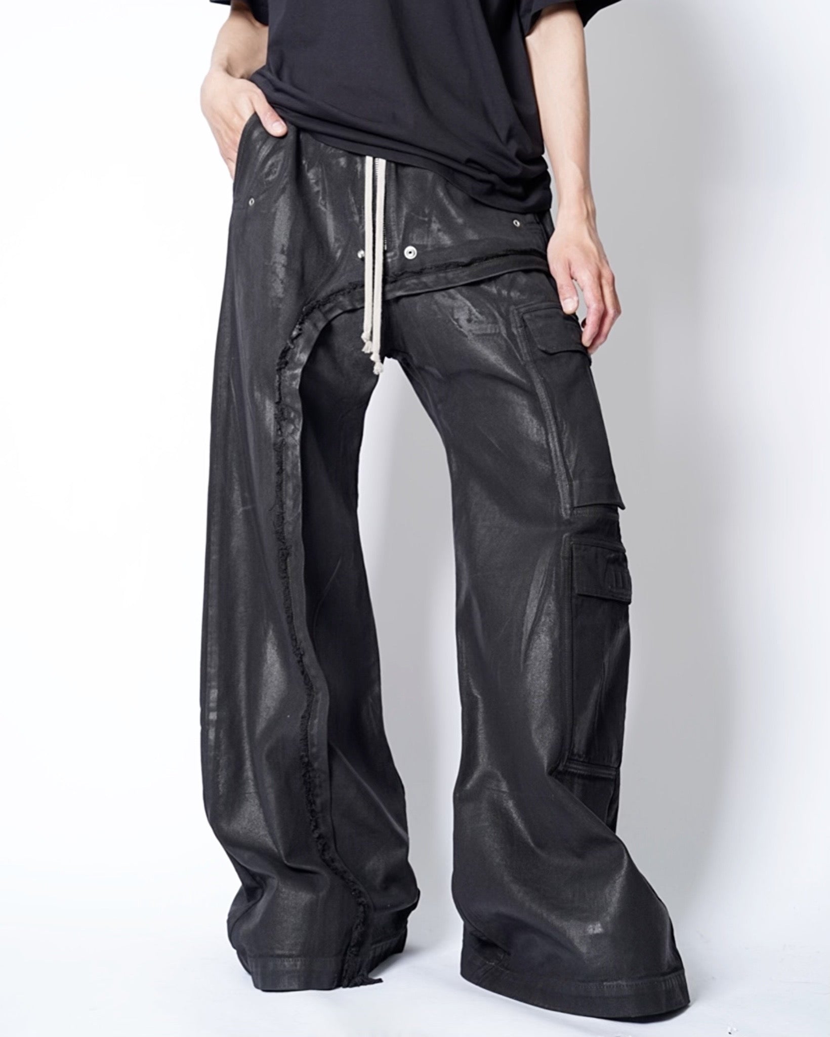 RICK OWENS(リックオウエンス)IMBALANCED DOUBLE CARGO JUMBO BELAS