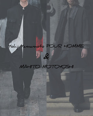 入荷速報<br>【YOHJI YAMAMOTO POUR HOMME】<br>【MAHITO MOTOYOSHI】<br>北千住店