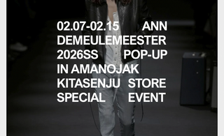 Ann Demeulemeester 2026SS POP-UP STORE
