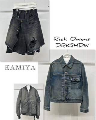 入荷速報<br>【KAMIYA】<br>【Rick Owens DRKSHDW】<br>北千住店