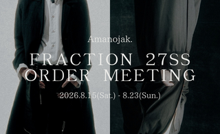FRACTION 27SS<br>ORDER MEETING<br> -反道徳的な美と、<br>暴力的な囚われ-