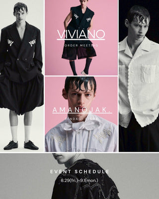 ジェンダーを横断する美<br>【VIVIANO】<br> MENS(UNISEX) COLLECTION <br> 26SS ORDER MEETING
