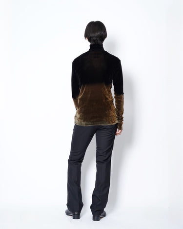 【TAAKK】<br>GRADATION FLOCKY TULLE TEE