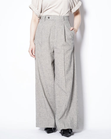 【SATORU SASAKI】<br>LINEN WIDE TROUSERS