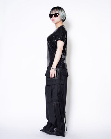 【JUNYA WATANABE】<br>SPANGLE U-NECK TEE