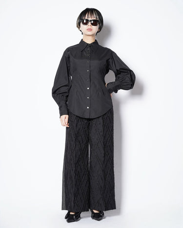 【SATORU SASAKI】<br>JACOUARD DENIM TROUSERS