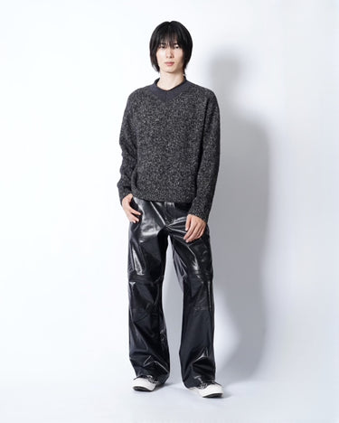 【ROLD SKOV】<br>TECH PANTS FAKE LEATHER
