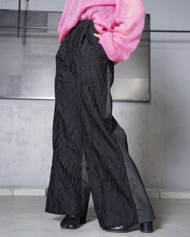 [SATORU SASAKI]<br>JACOUARD DENIM TROUSERS