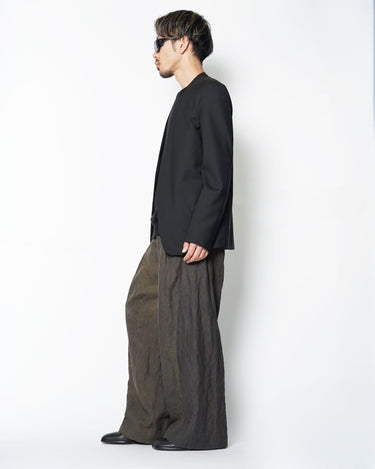 【Maison Margiela 10】<br>NO COLLAR JACKET<br>-WOOL POPLIN-