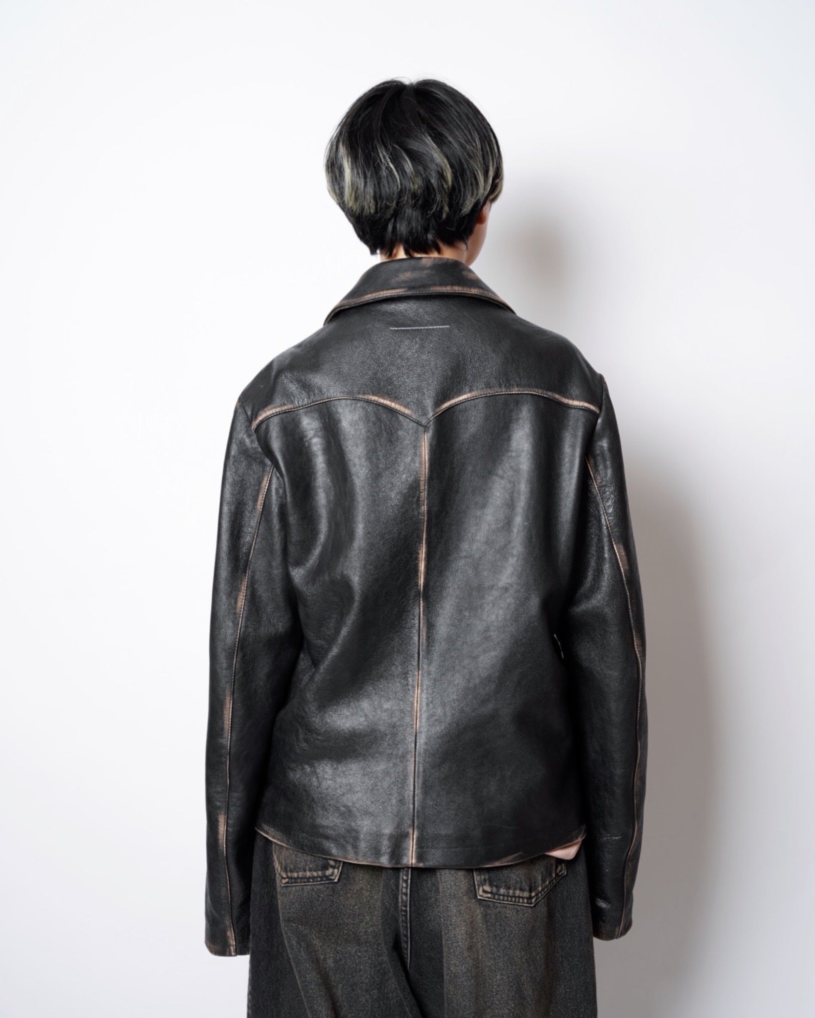 MM6】AGING LAMBLEATHER JACKET-Amanojak.