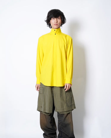 [Overcoat]<br>Dropped<br>SHOULDER TOP<br>with<br>Shirts Collar