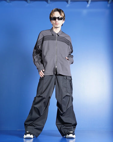 【SONG FOR THE MUTE】<br>"APPLIQUE" TRACK JACKET -SOFT ROOTS JERSEY-