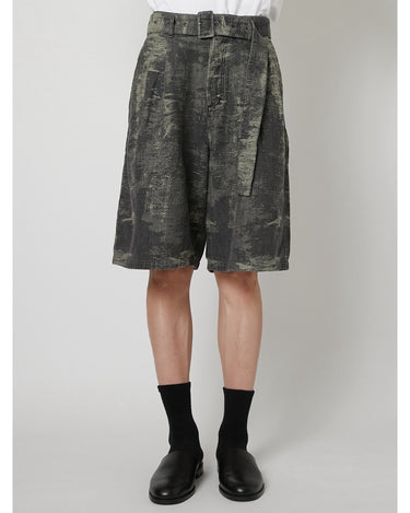 27SS予約受付中<br>【TAAKK】<br>LIGHT-WEIGHT TAAKK DENIM Belted Denim Shorts