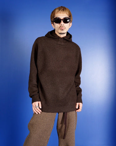 【walenode】<br>INNOCENT YAK STAND HOODIE SWEATER