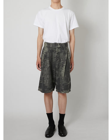27SS予約受付中<br>【TAAKK】<br>LIGHT-WEIGHT TAAKK DENIM Belted Denim Shorts