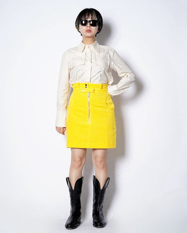 【SATORU SASAKI】<br>DOUBLE-BELTED<br>MINI SKIRT