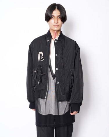 【kolor】<br>TOGGLE&HOOK BUTTON BOMBER JACKET