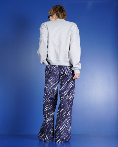 [MARNI]<br>Marble Printed Velvet Flare Trouser