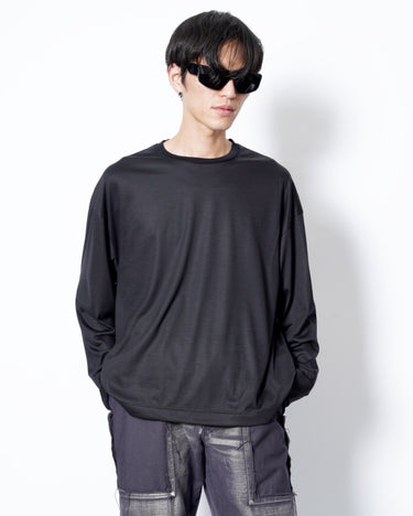 イベント期間限定アイテム<br>(6月27日～7月5日まで)<br>【KANEMASA PHIL】<br>36G Wool LS Tee (BLACK)
