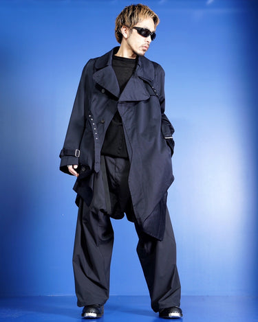 【MARINA YEE】<br>"MY Imper" U sit(on it)<br>FOLD TRENCH COAT<br>-COTTON GABARDINE-
