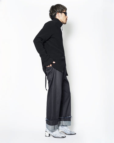 【MARINA YEE】<br>"DEAN BLUE" OVERSIZED JEANS TROUSERS (INDIGO/COATING)