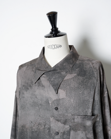 ZIGGY CHEN(ジギーチェン)-REVERSED DIGITAL PRINT OVERSIZE SHIRT