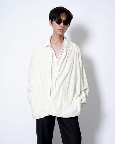 イベント期間限定アイテム<br>(6月27日～7月5日まで)<br>【KANEMASA PHIL】<br>46G Artisan Shirt (ECRU DYE)