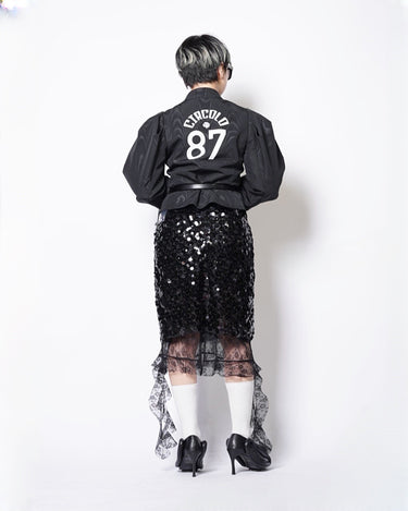 【VIVIANO】<br>LA FLEUR SEQUINS SKIRT