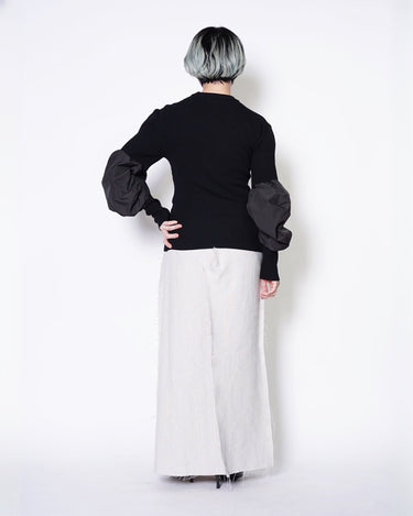 【TOGA ARCHIVES】<br>Volume arm rib knit pullover