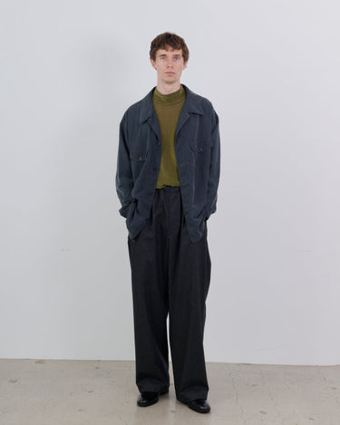 【ANTHEM A】<br>WOOL CASHIMERE POPLIN NO-BRAINER PANTS