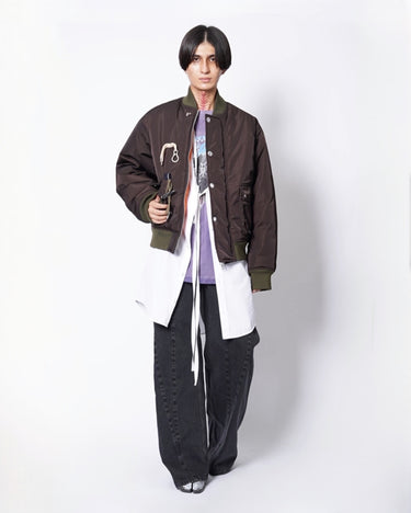 【kolor】<br>TOGGLE&HOOK BUTTON BOMBER JACKET
