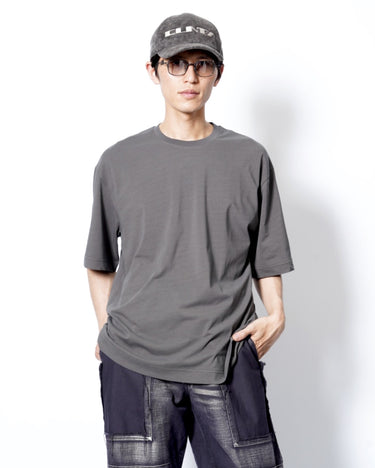 イベント期間限定アイテム<br>(6月27日～7月5日まで)<br>【KANEMASA PHIL】<br>36G High Twist SS Tee (CHARCOAL)