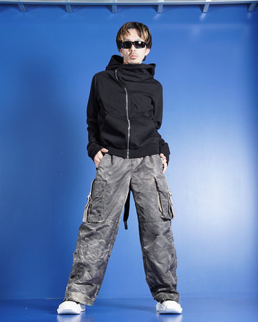 【Feng Chen Wang】<br>SANDWASHED NYLON  CARGO PANTS