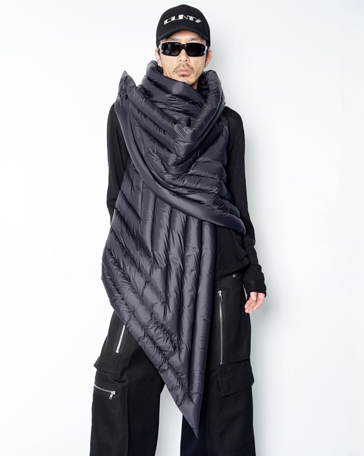 RICK OWENS(リックオウエンス)-GLEAM SCARF -NPD2--Amanojak