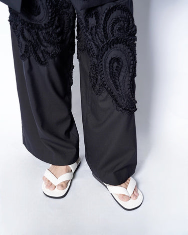 【Yohji Yamamoto POUR HOMME】<br>SOFT LEATHER THONG SANDAL