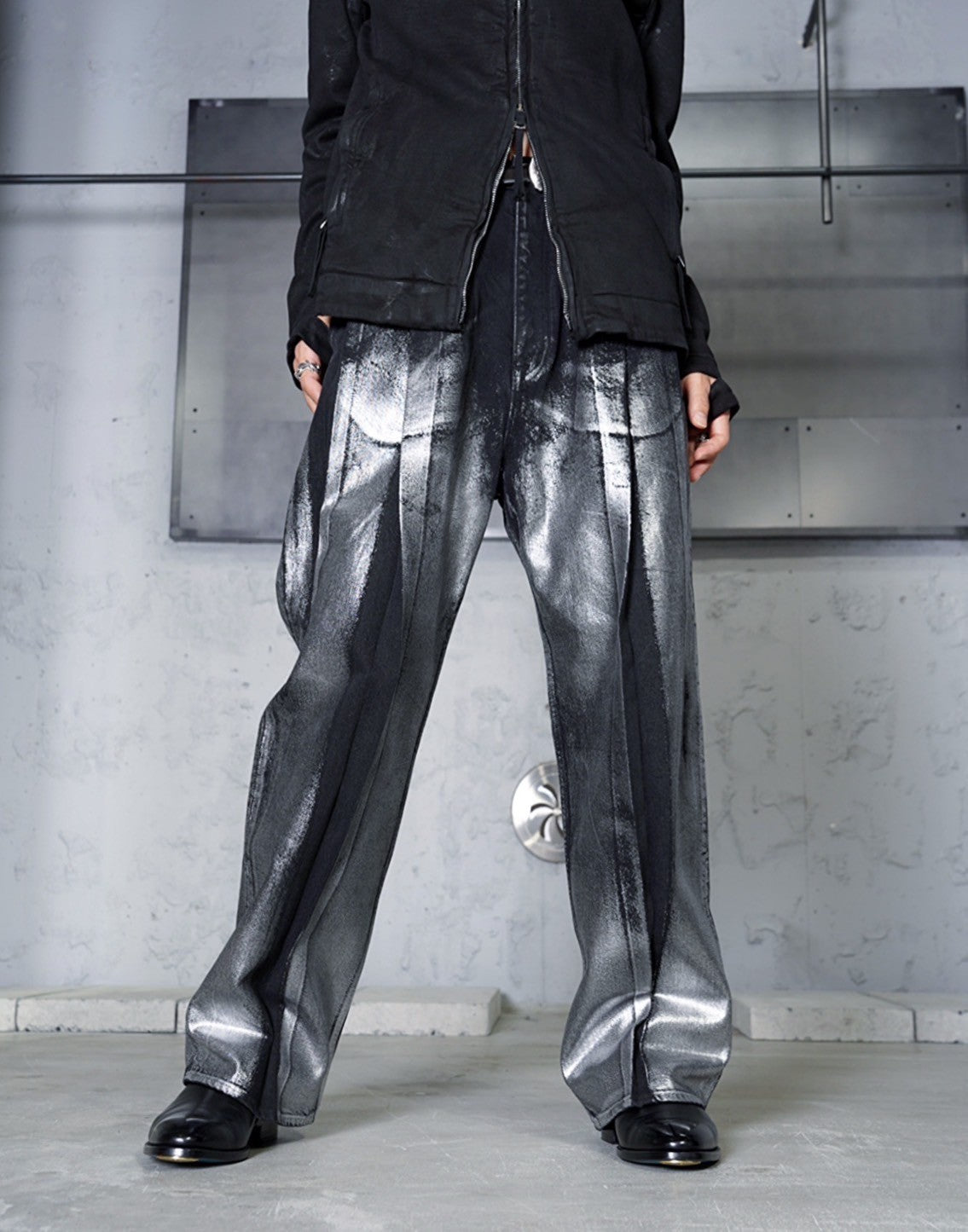 Z*0様 SUBLATIONS 【2TUCK WIDE DENIM PANTS】 2TUCK WIDE DENIM PANTS -ENTASIS Mk-Ⅱ-【WASH BLACK