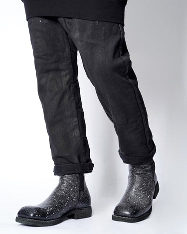 【GUIDI】<br>-79087_AST- HORSE FULL GRAIN CHELSEA BOOTS WHITE PAINTED