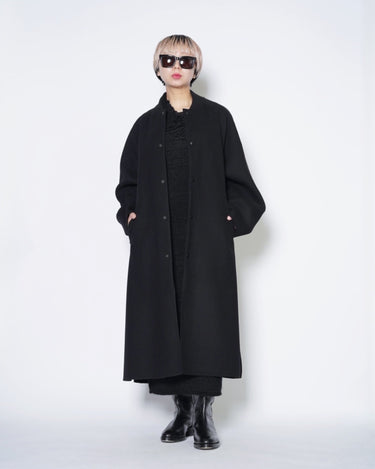 【08sircus】<br>Wool melton double face rever stadium coat (UNISEX)