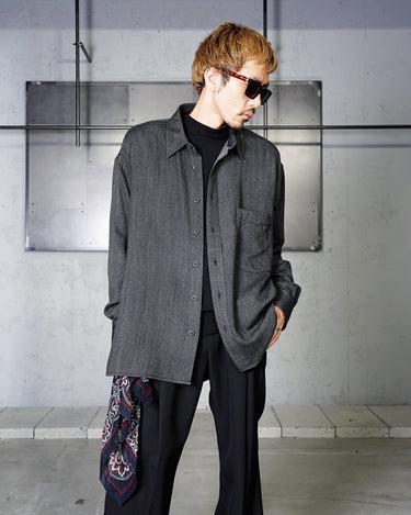 【DESTIN】<br>"ANDREA"<br>WOOL HERRINGBONE SHIRTS