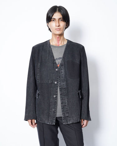 【TANAKA】<br>NO COLLAR JEAN JACKET