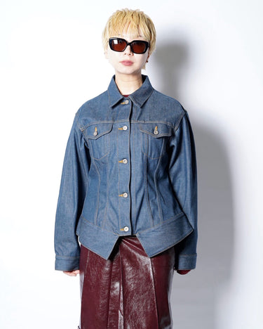 【ENSW】<br>SCULPTURE DENIM JACKET