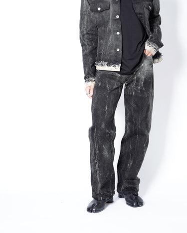 【MAHITO MOTOYOSHI】<br>"ろうけつ染め" DENIM PANTS