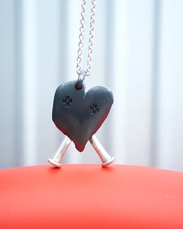 [PARTS OF FOUR]<br> Heart Boy Necklace (122430-1-kas+as+ma) Black Silver