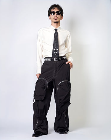 [SUBLATIONS]<br>SUPER140 PINTUCK BAGGY EASY PANTS.12