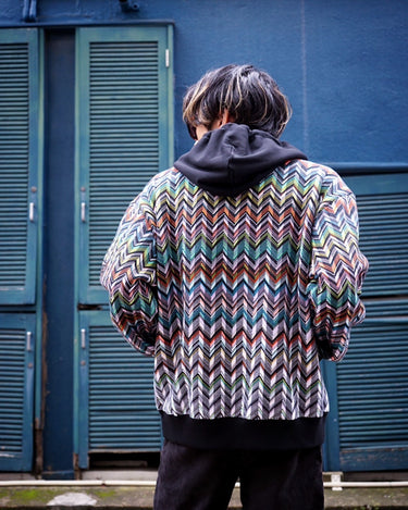 [Missoni]<br>"Zig Zag" Pattern<br>Cotton Hoodie